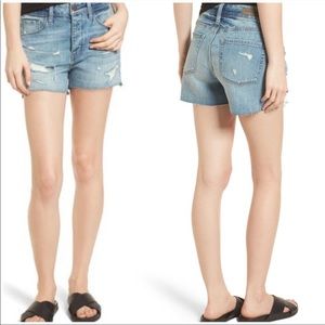 Treasure & Bond Denim High Waist Boyfriend Cutoff Shorts